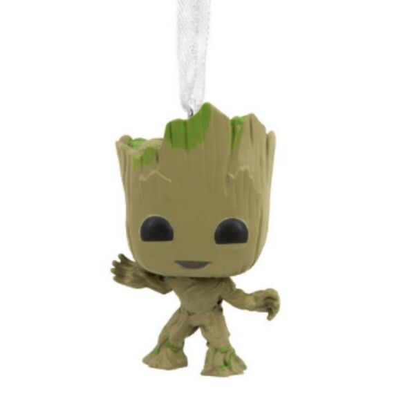 Hallmark Funko Pop Marvel Starlord and Groot Ornament Set - Picture 3 of 3